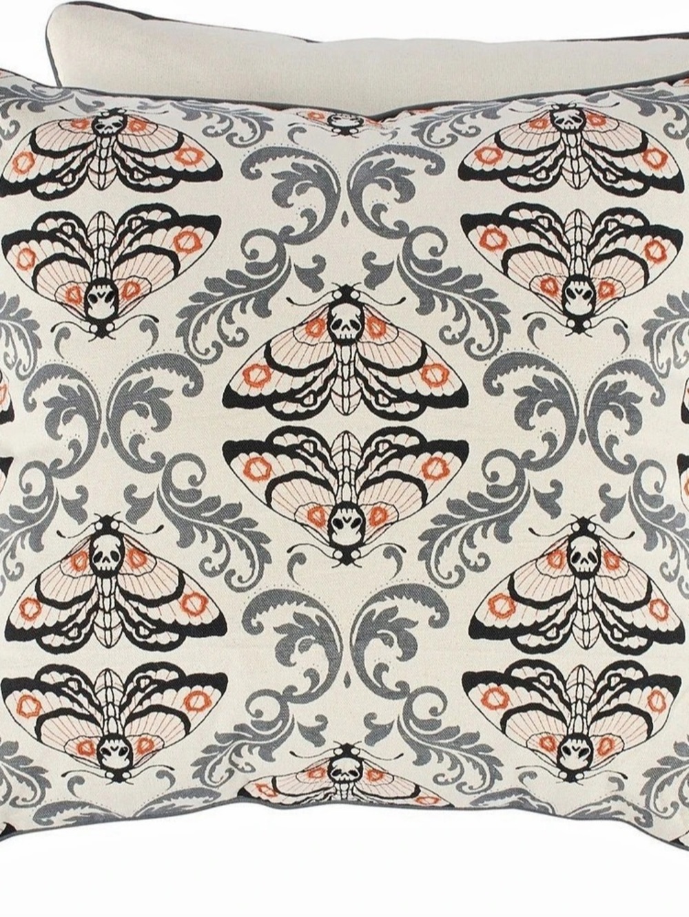 Moth Print Accent Pillow